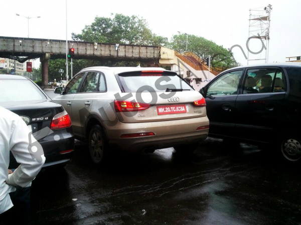 Spotted earlier on test in Mumbai, the Q3 S skimps on LED tail-lamps and front day-time running lights.