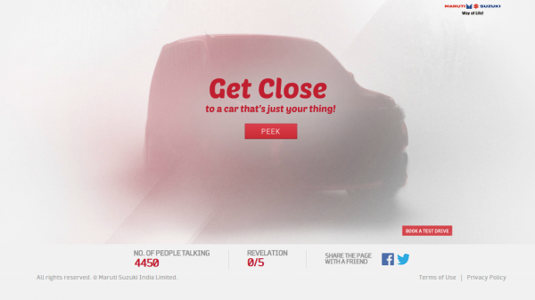 Maruti Suzuki Stingray micro site