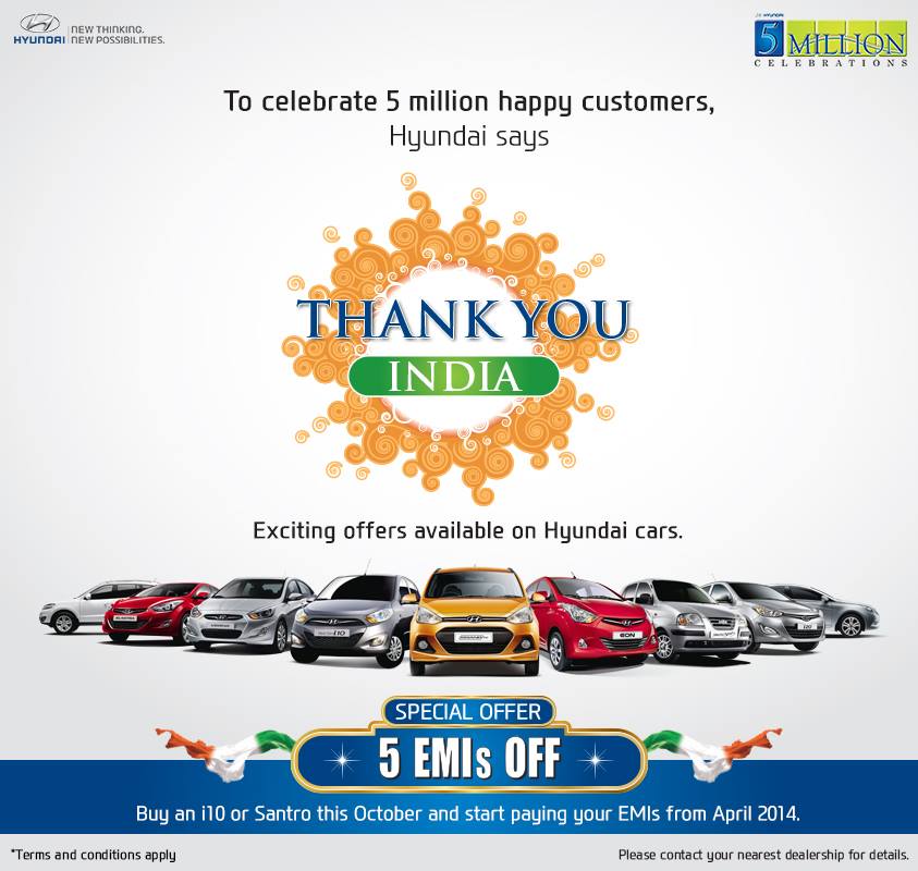 Hyundai 5 million celebrations