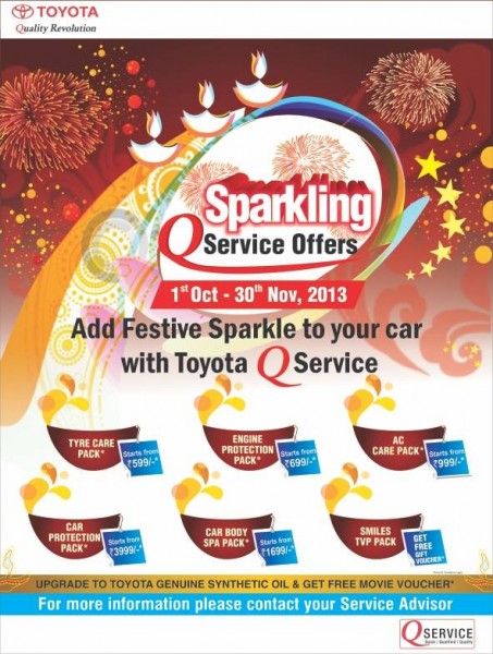 Toyota Q Service Sparkling offers