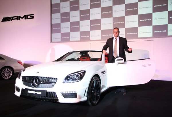 Mr. Eberhard Kern_ Managing Director and CEO Mercedes-Benz India at the launchof SLK 55 AMG-5