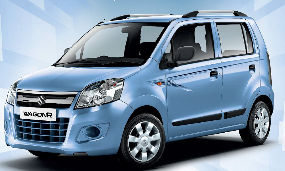 Blue Maruti Suzuki Wagon R front-side view