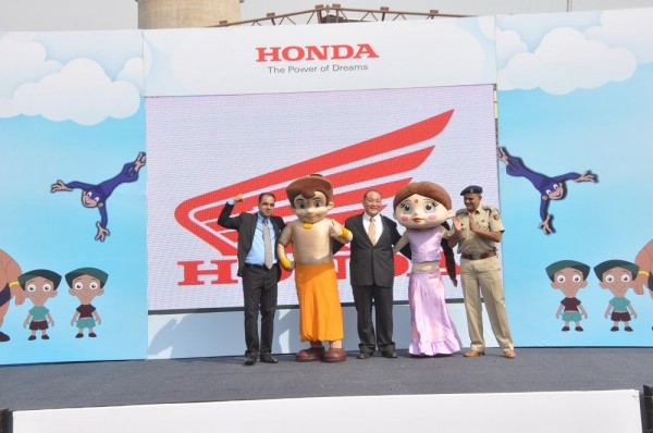 Honda brings Chhota Bheem and Chutki to Delhi_ promotes road safety among children at Dilli Haat, Pitampura