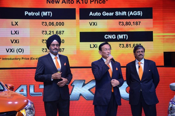 Maruti Suzuki Alto K10 launch prices