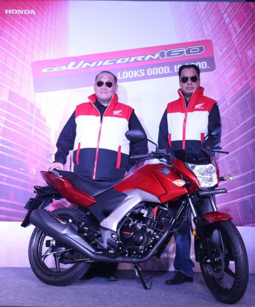 Honda CB Unicorn 160 cc launch - Mr. Keita Muramatsu, President & CEO, HMSI & Mr. Y.S. Guleria, VP, Sales & Marketing, HMSI