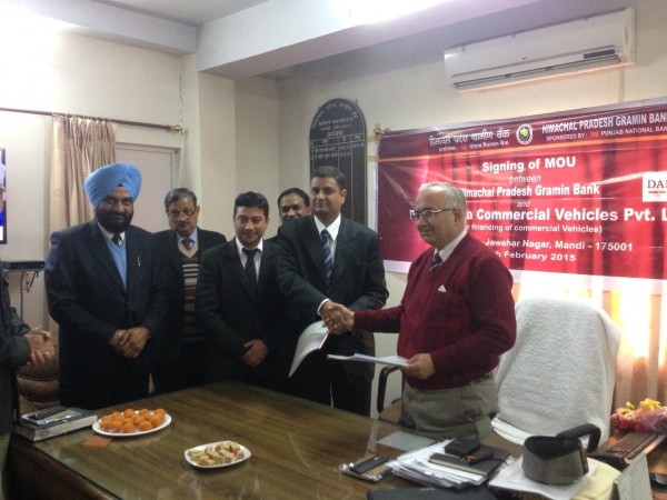 Daimler India Commercial Vehicles signs MoU with Himachal Pradesh Gramin Bank