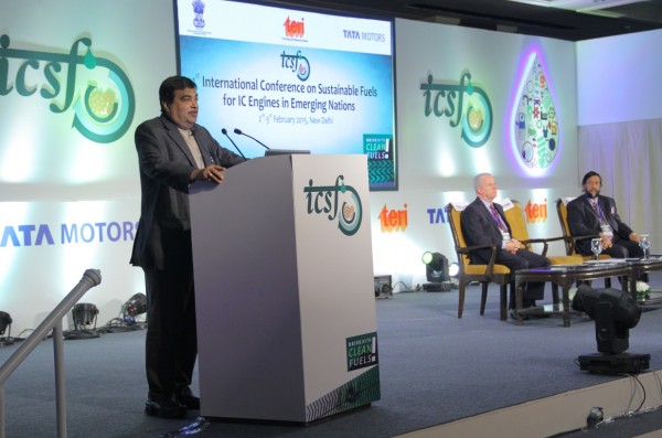 Mr Nitin Gadkari, Hon’ble Union Cabinet Minister of Road Transport, Highways and Shipping atTata Motors and TERI conference on sustainable fuels