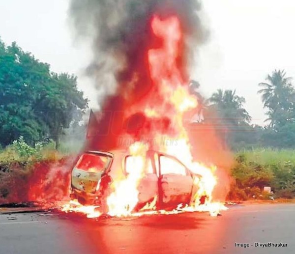 Maruti Celerio Diesel engine catches fire