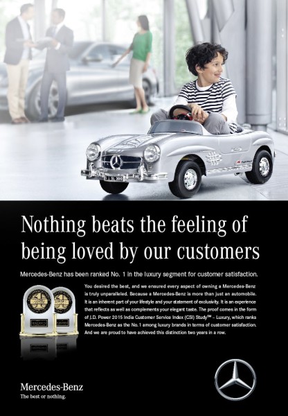 Mercedes-Benz takes the highest rank in J.D. Power Customer Service Index