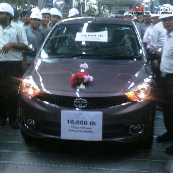 Tata Tiago 10000 unit produced at Sanand