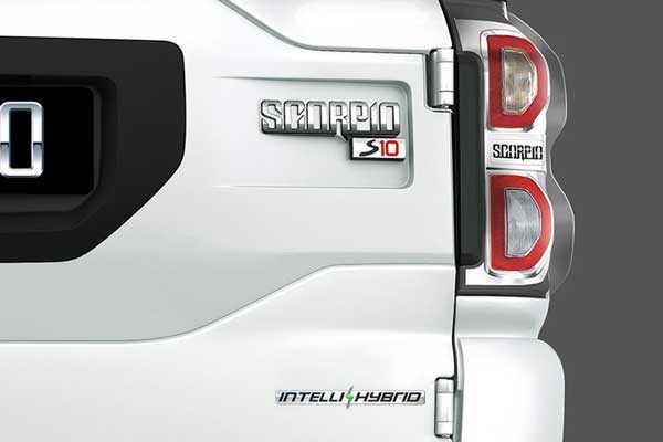 Mahindra Scorpio with Intelli Hybrid badge