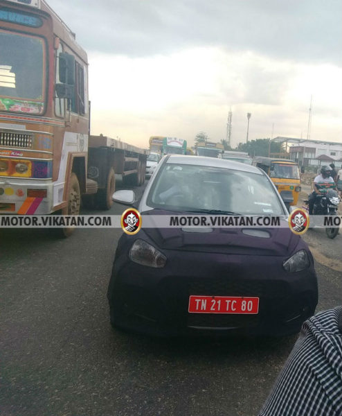 Hyundai Grand i10 caught testing