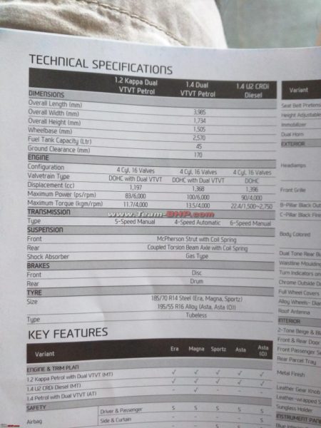 Hyundia Elite i20 Automatic Brochure