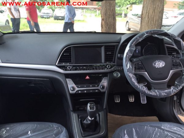 New Hyundai Elantra spotted at dealer dashboard