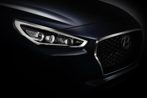 New Hyundai i30 teaser headlamp