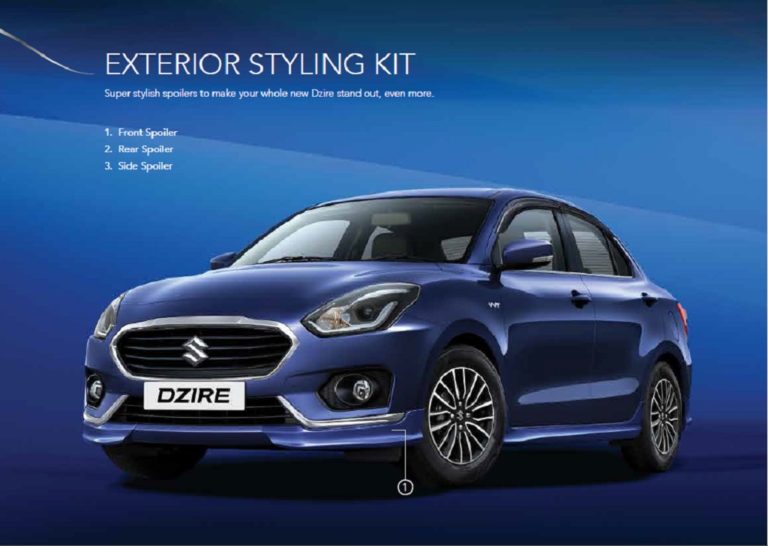 Maruti Suzuki New Dzire accessories