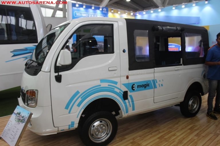 Tata Motors showcases Magic Electric Van at PRAWAAS 2017