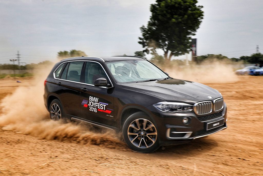 BMW X5 in action at BMW JOYFEST in Ahmedabad