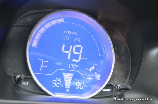 reva e2o speedo console