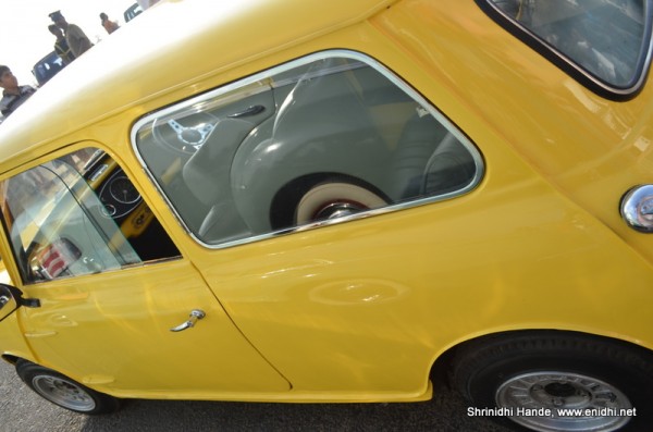 Yellow Morris Minor