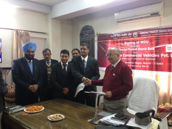 Daimler India Commercial Vehicles signs MoU with Himachal Pradesh Gramin Bank