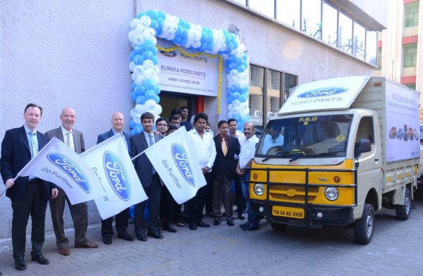 John Cooper, VP Customer Service, Ford Asia Pacific and Nigel Harris President Ford India at the inauguration of Eureka Ford Parts, Chennai