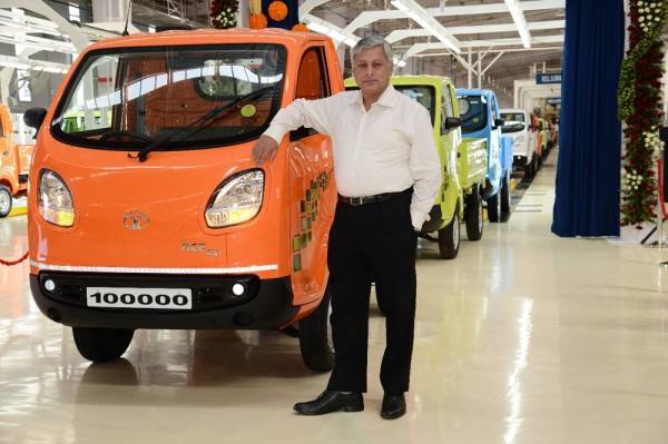 Tata Motors today celebrated the roll-out of its 100,000th Tata ACE ZIP