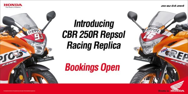 Honda CBR 250 Racing Replica Edition Bookings open